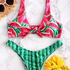 ZAFUL watermelon print Bikini 🍉💦